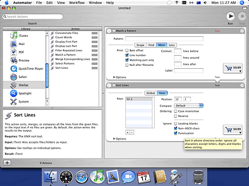 what is mac computer tool chop and tail